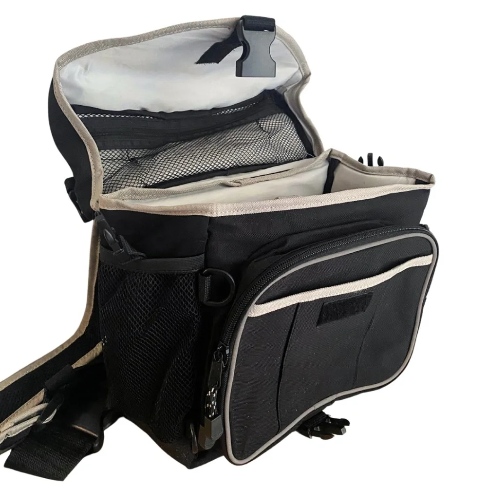 Adorama Camera Slinger Travel Bag Canvas with Reflective Details [Black]